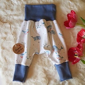 Pumphose - Wale Blau